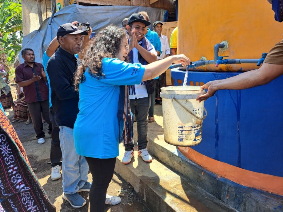 csr kesehatan The Community of Lewobunga Village, Adonara Island, NTT, Received Clean Water Well Assistance