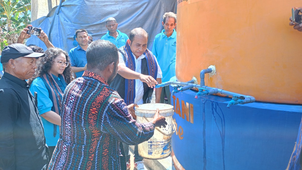 csr kesehatan The Community of Lewobunga Village, Adonara Island, NTT, Received Clean Water Well Assistance