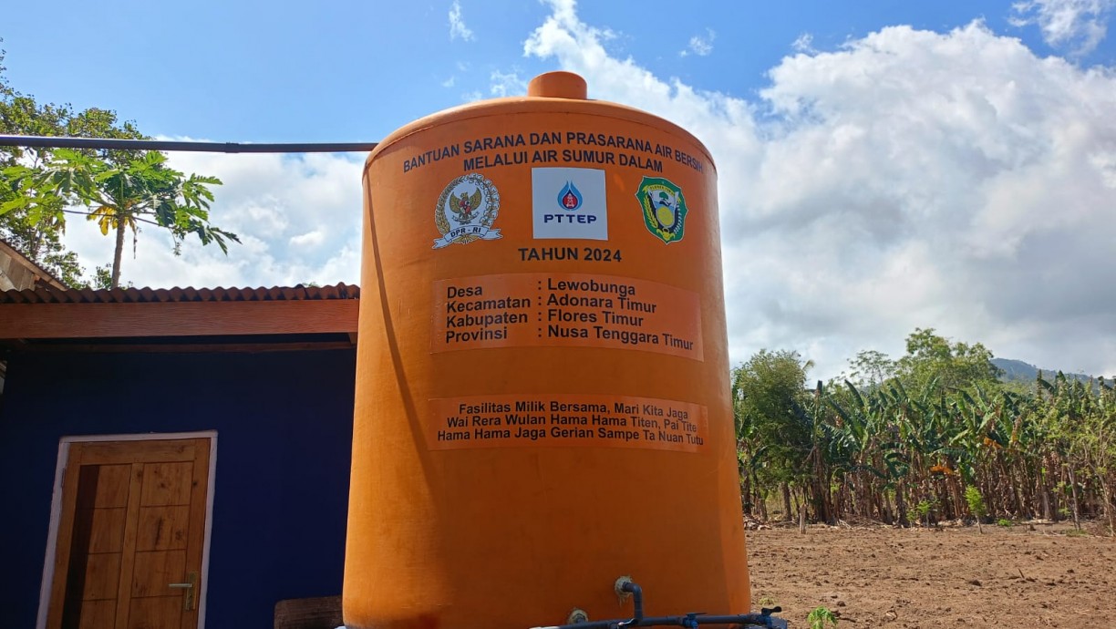 csr kesehatan The Community of Lewobunga Village, Adonara Island, NTT, Received Clean Water Well Assistance